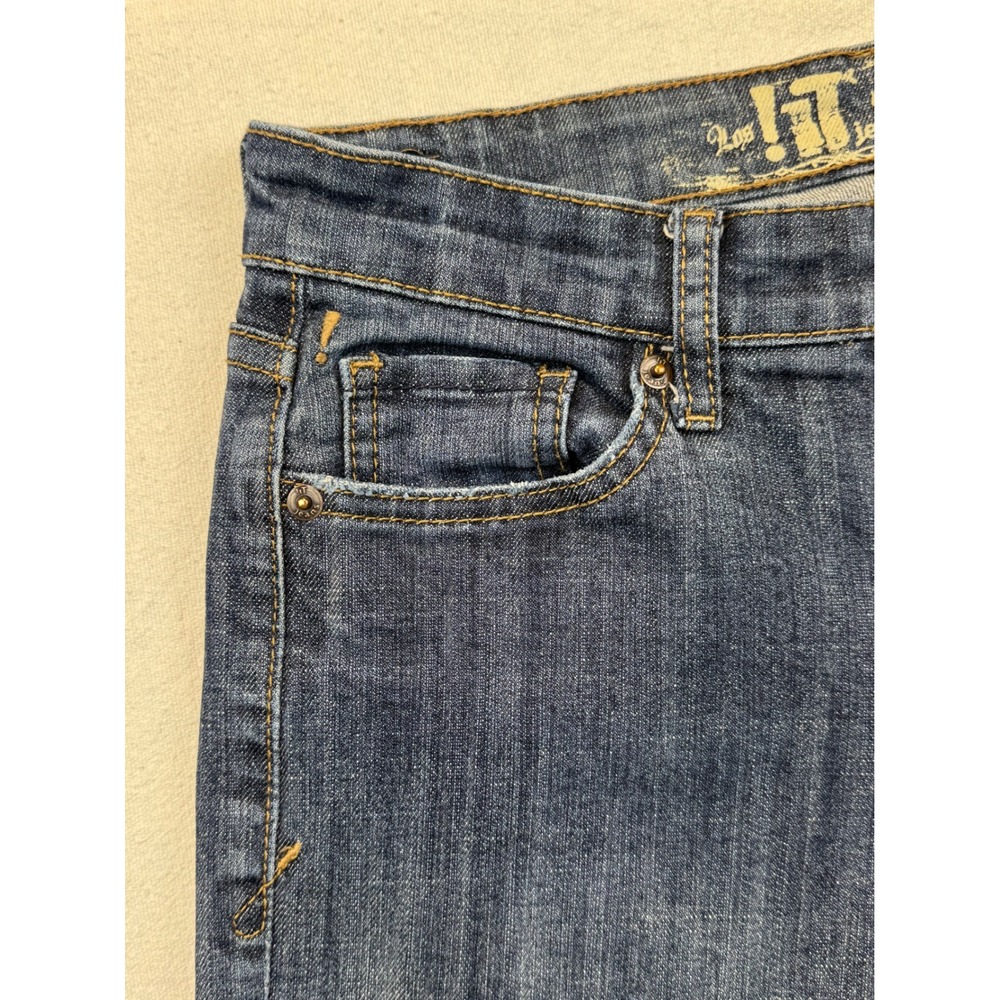 Los !T Jeans Star Bootcut Women Size 27 Blue Low Rise Dark Wash Denim - Picture 10 of 14